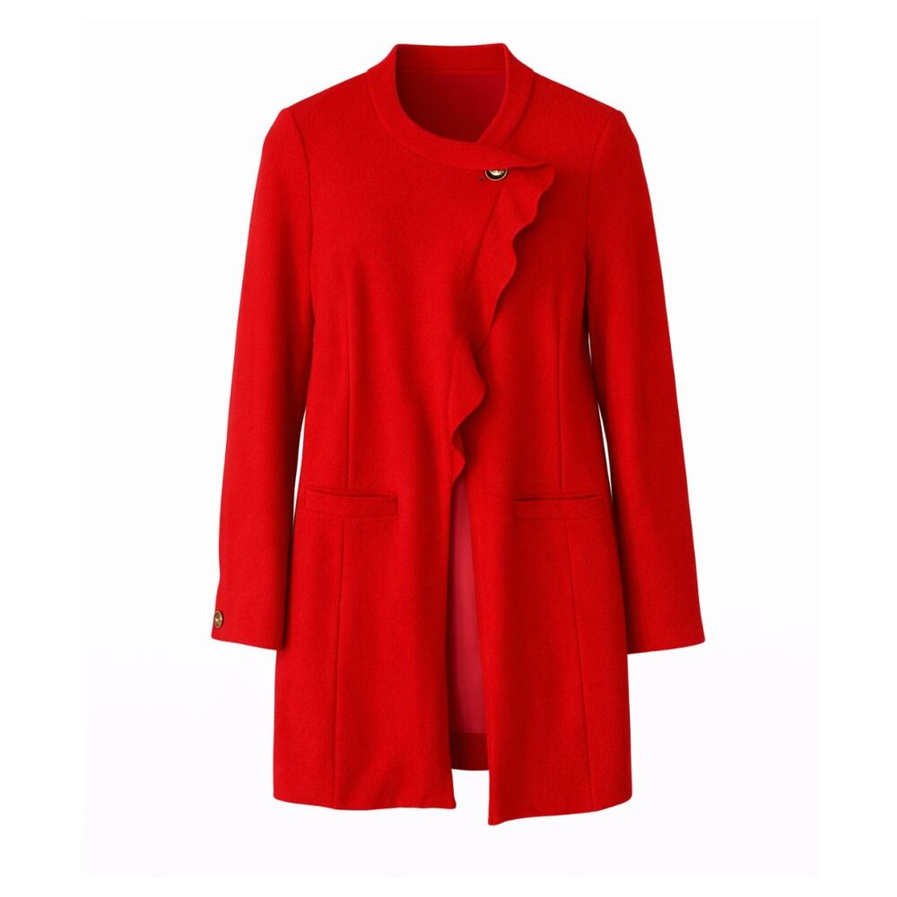 CAbi Red Ruffle Jacket